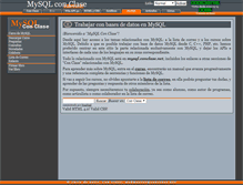 Tablet Screenshot of mysql.conclase.net